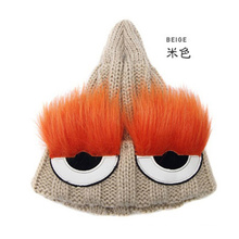 Womens Unisex Party 3D Embroidery Cartoon Knitted Hat Beanie (HW141)